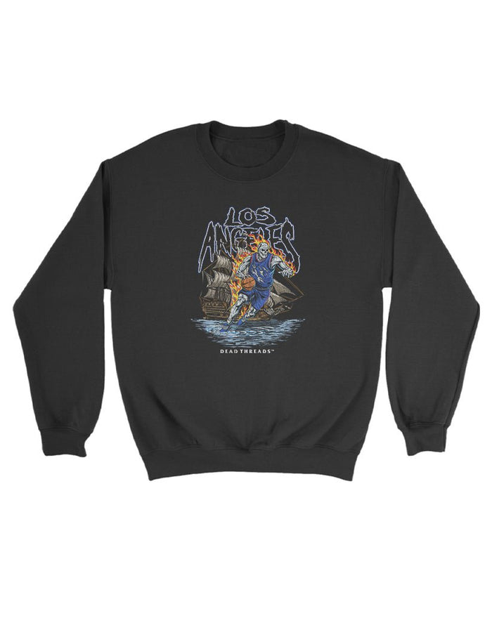 LOS ANGELES BASKETBALL KIDS CREWNECK SWEATSHIRT – Kids clothes – Dead Threads Apparel