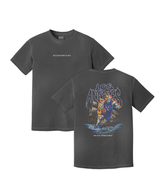LOS ANGELES BASKETBALL v2 - “DT ESSENTIAL" PREMIUM T - SHIRT – T-Shirt – Dead Threads Apparel