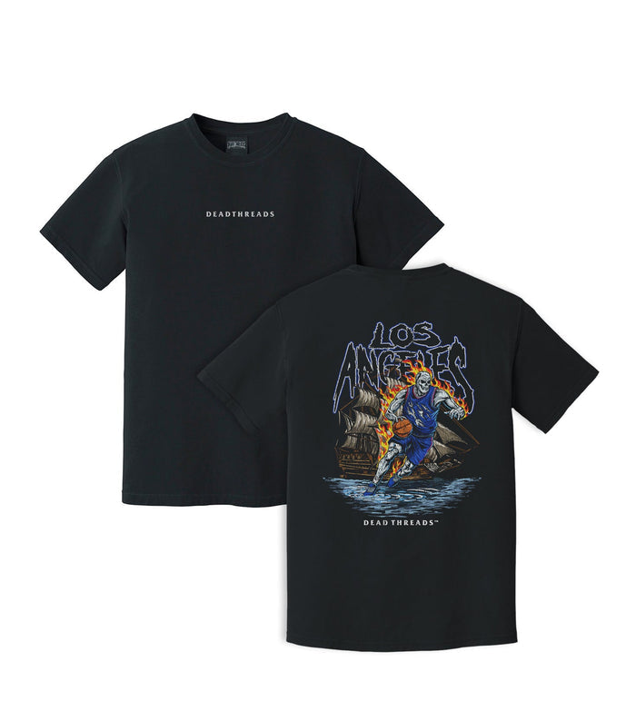 LOS ANGELES BASKETBALL v2 - “DT ESSENTIAL" PREMIUM T - SHIRT – T-Shirt – Dead Threads Apparel