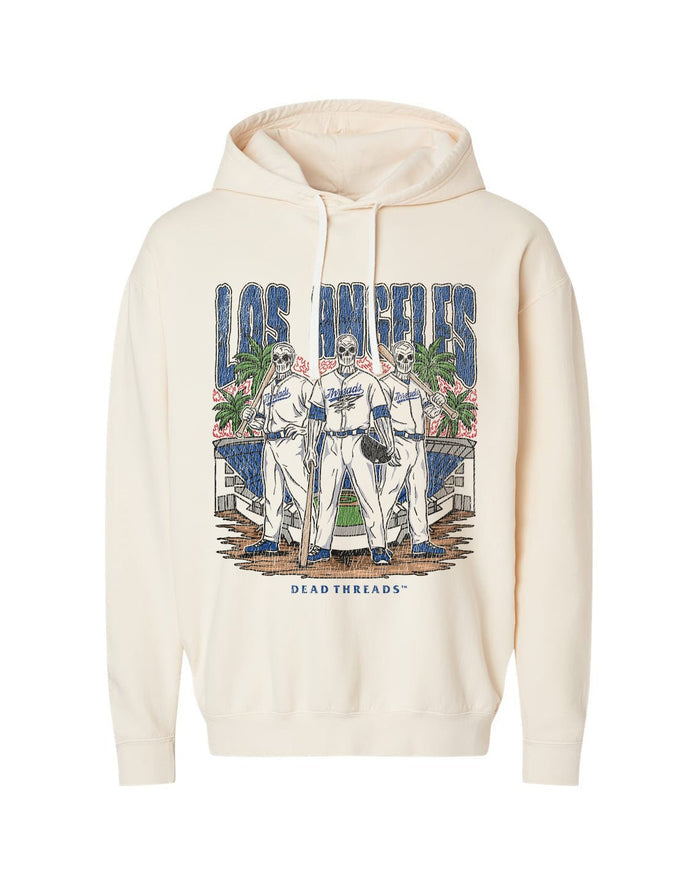 LOS ANGELES "BLUE" BASEBALL - LIGHTWEIGHT HOODIE – Lightweight – Dead Threads Apparel