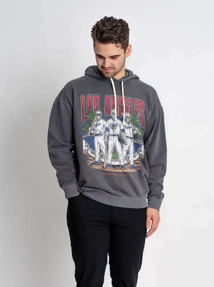 LOS ANGELES "BLUE" BASEBALL - LIGHTWEIGHT HOODIE – Lightweight – Dead Threads Apparel