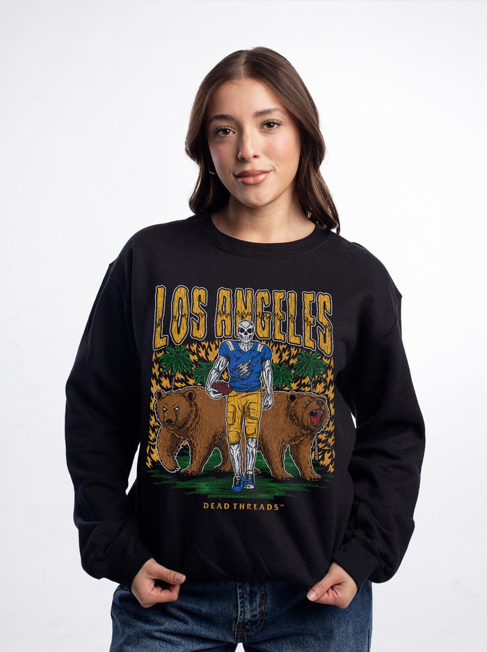 LOS ANGELES FOOTBALL CREWNECK SWEATSHIRT – Sweatshirt – Dead Threads Apparel