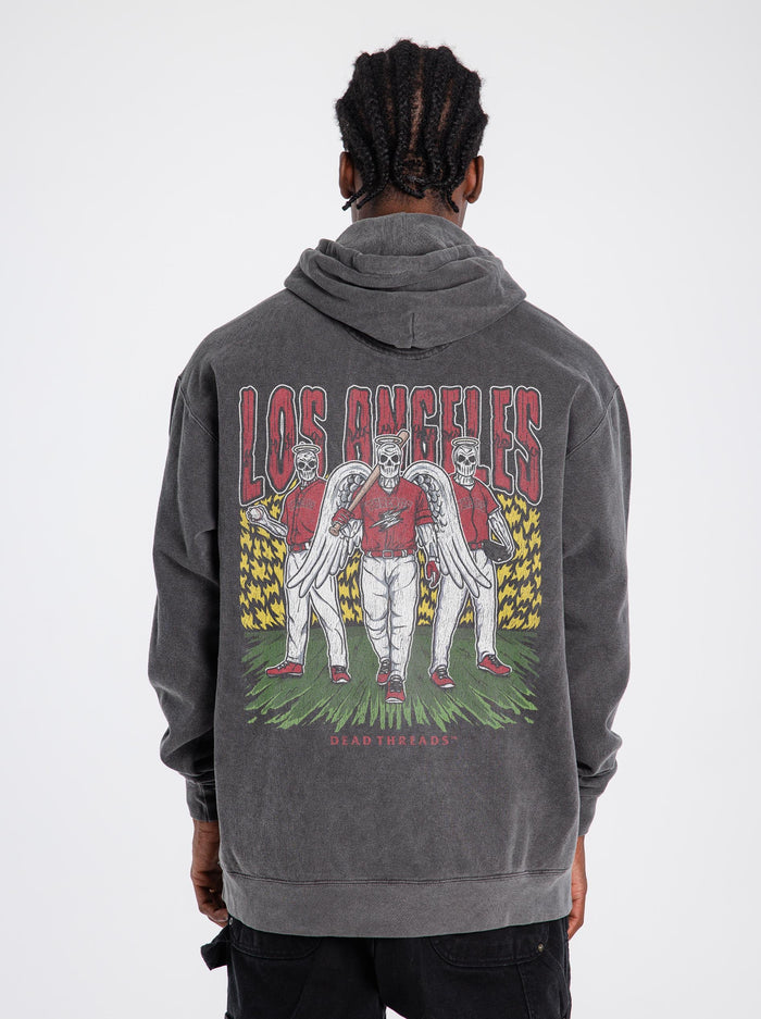 LOS ANGELES “RED” BASEBALL - “DT ESSENTIAL" HOODIE – Hoodie – Dead Threads Apparel