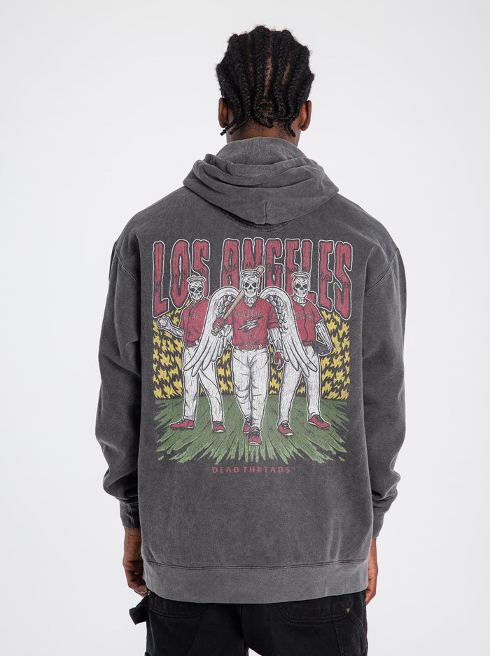 LOS ANGELES “RED” BASEBALL - HOODIE – Hoodie – Dead Threads Apparel