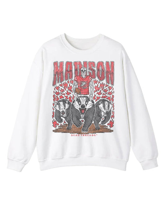 MADISON FOOTBALL CREWNECK SWEATSHIRT – Sweatshirt – Dead Threads Apparel