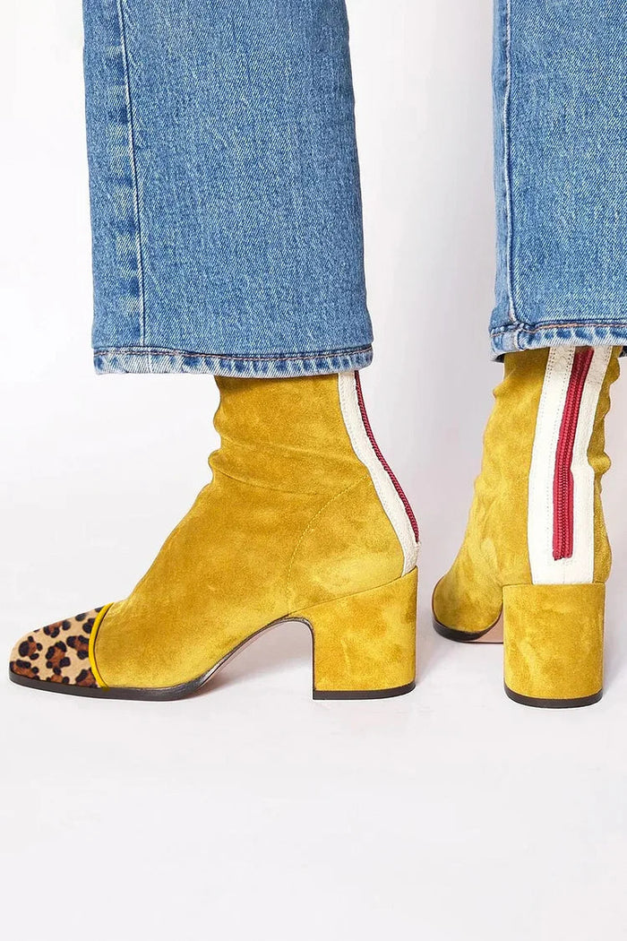 Mckenzie - Square Toe Heeled Boots