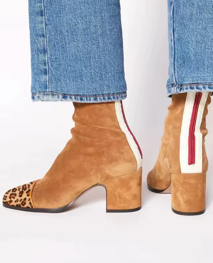 Mckenzie - Square Toe Heeled Boots