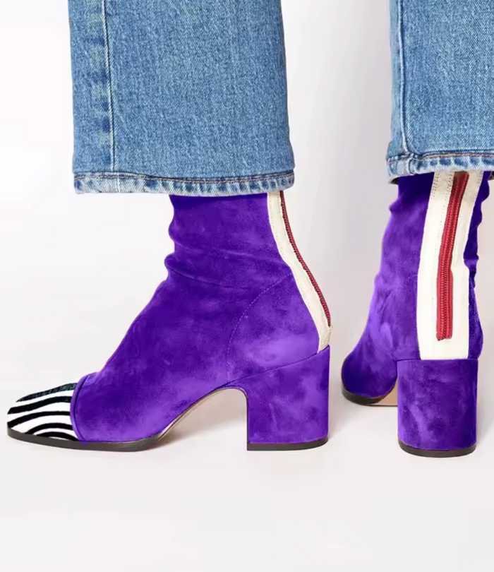 Mckenzie - Square Toe Heeled Boots
