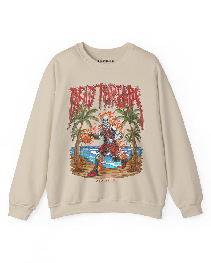 MIAMI BASKETBALL - CREWNECK SWEATSHIRT – Sweatshirt – Dead Threads Apparel