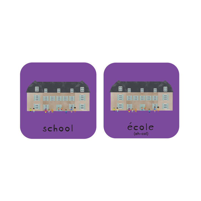 Minilingo Bilingual French/English Flashcards for Kids
