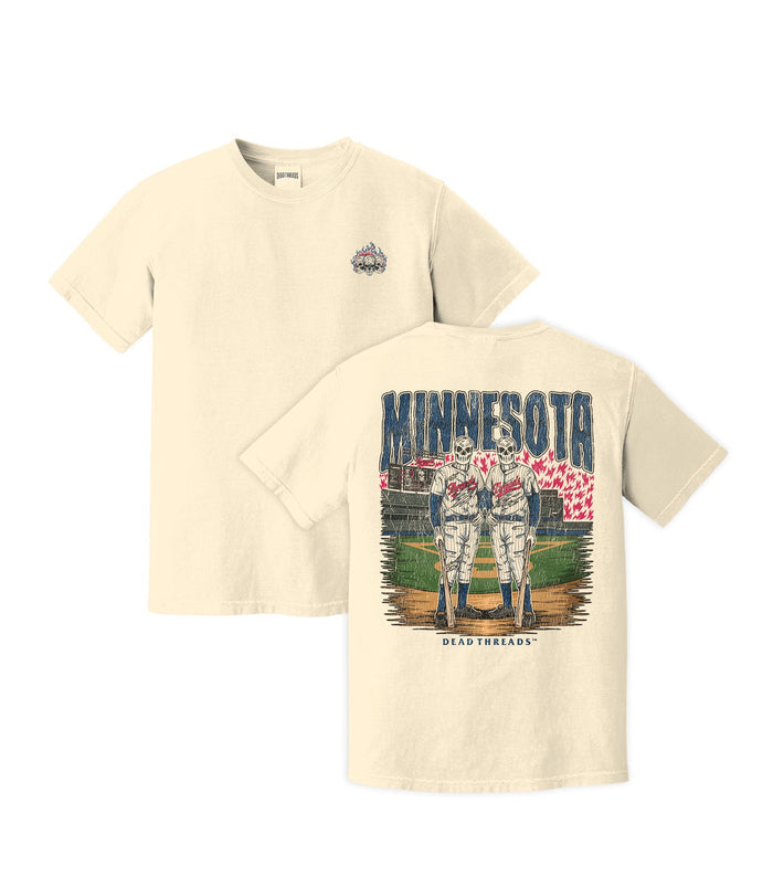 MINNESOTA BASEBALL - “3 SKULL” PREMIUM T - SHIRT – T-Shirt – Dead Threads Apparel