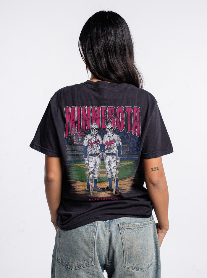 MINNESOTA BASEBALL - “3 SKULL” PREMIUM T - SHIRT – T-Shirt – Dead Threads Apparel