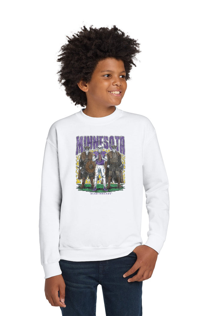 MINNESOTA FOOTBALL v3 KIDS CREWNECK SWEATSHIRT – Kids clothes – Dead Threads Apparel