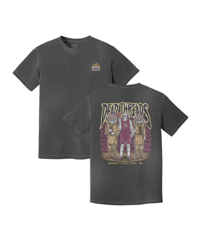 MOUNT PLEASANT BASKETBALL - “3 SKULL” PREMIUM T-SHIRT – T-Shirt – Dead Threads Apparel