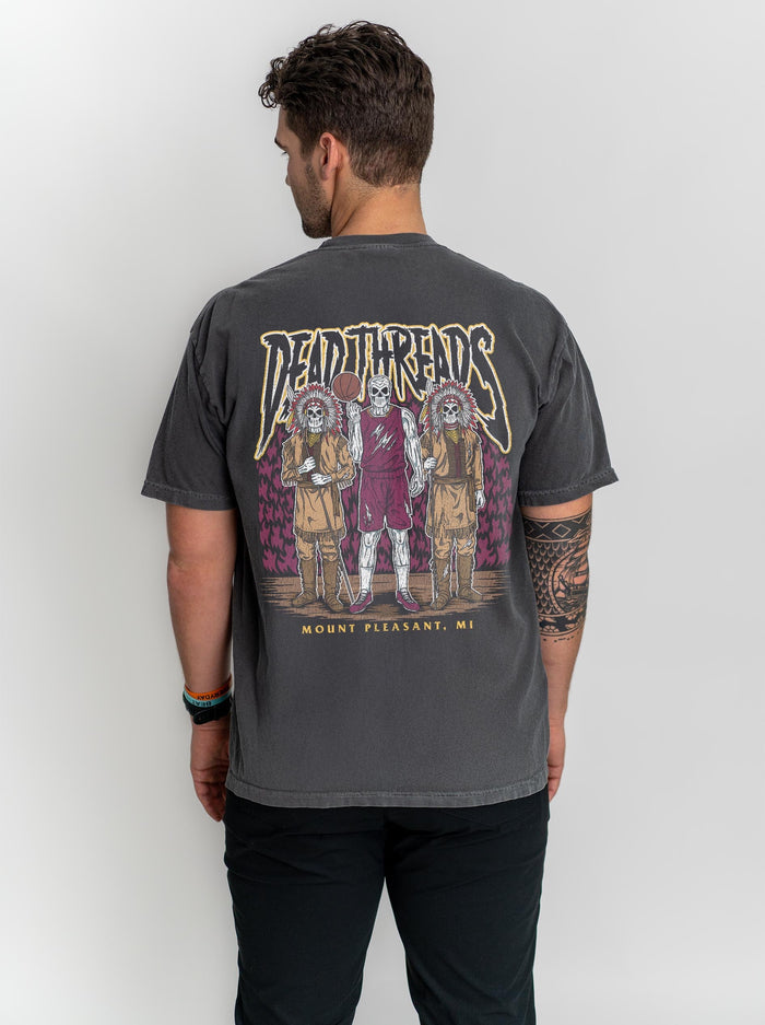 MOUNT PLEASANT BASKETBALL - “3 SKULL” PREMIUM T-SHIRT – T-Shirt – Dead Threads Apparel