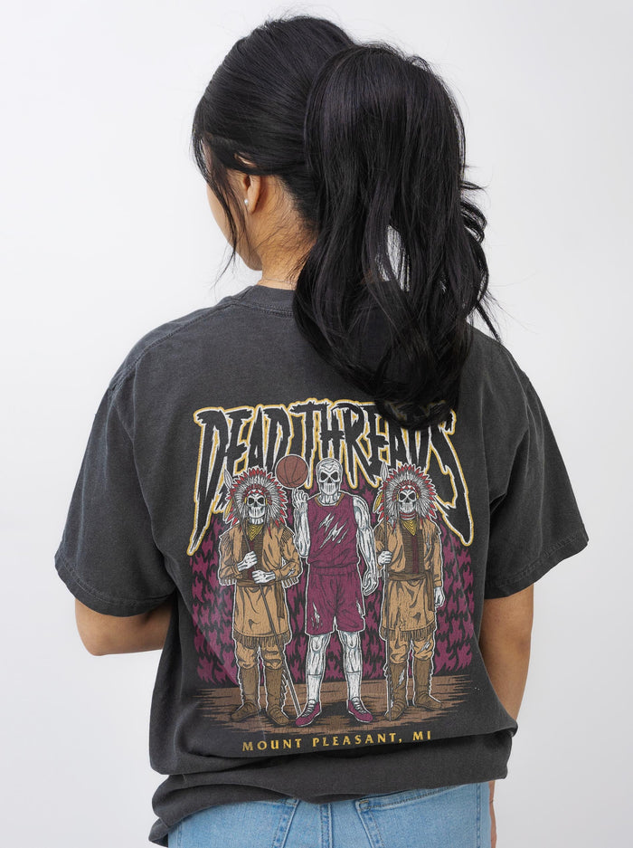 MOUNT PLEASANT BASKETBALL - “3 SKULL” PREMIUM T-SHIRT – T-Shirt – Dead Threads Apparel