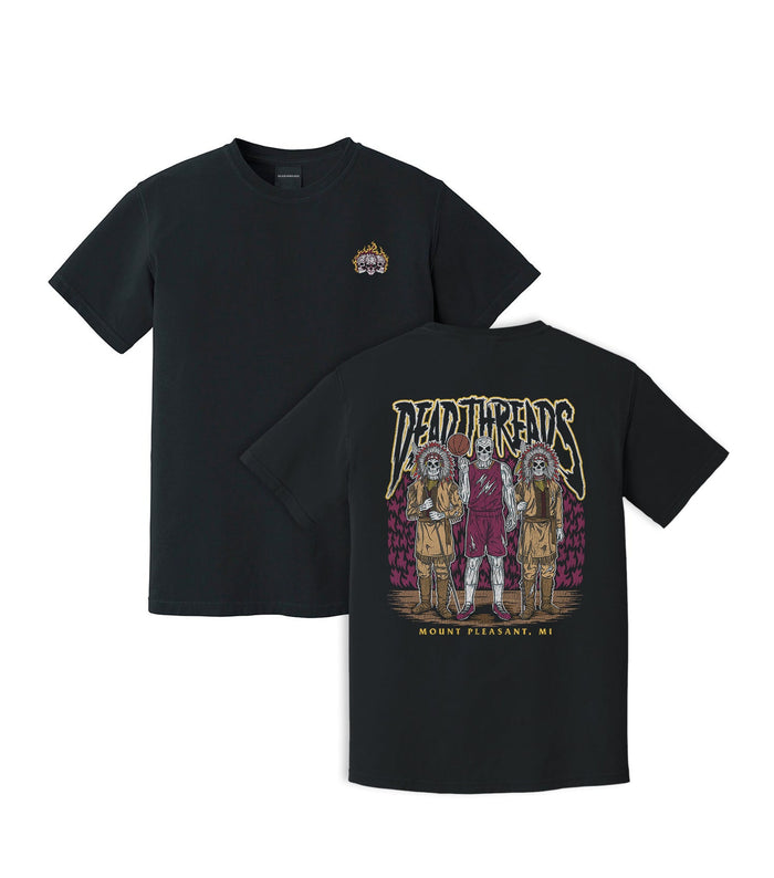 MOUNT PLEASANT BASKETBALL - “3 SKULL” PREMIUM T-SHIRT – T-Shirt – Dead Threads Apparel