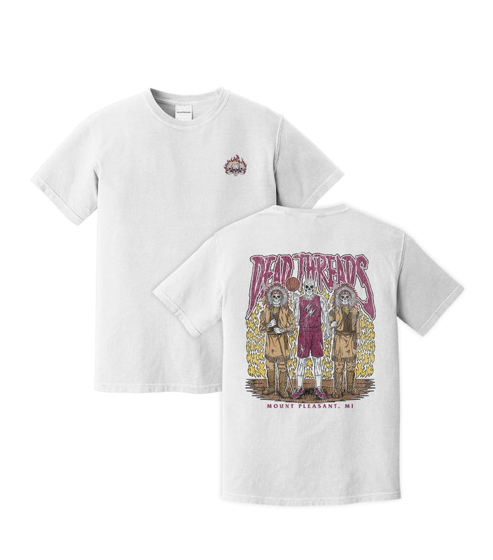 MOUNT PLEASANT BASKETBALL - “3 SKULL” PREMIUM T-SHIRT – T-Shirt – Dead Threads Apparel