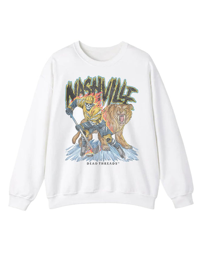 NASHVILLE HOCKEY CREWNECK SWEATSHIRT – Sweatshirt – Dead Threads Apparel