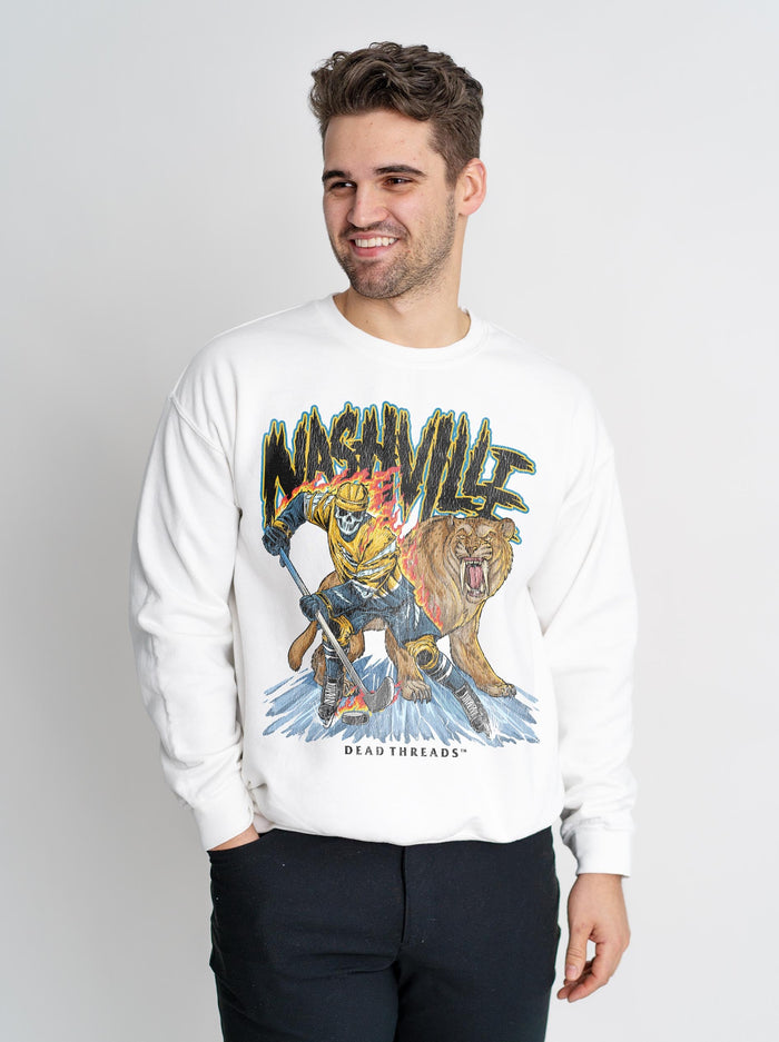 NASHVILLE HOCKEY CREWNECK SWEATSHIRT – Sweatshirt – Dead Threads Apparel