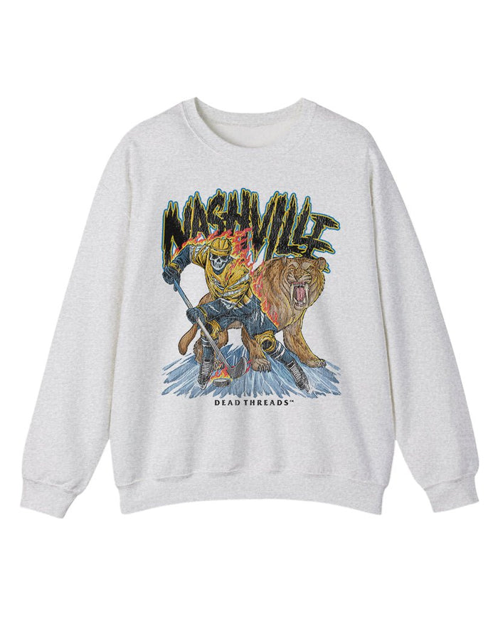 NASHVILLE HOCKEY CREWNECK SWEATSHIRT – Sweatshirt – Dead Threads Apparel