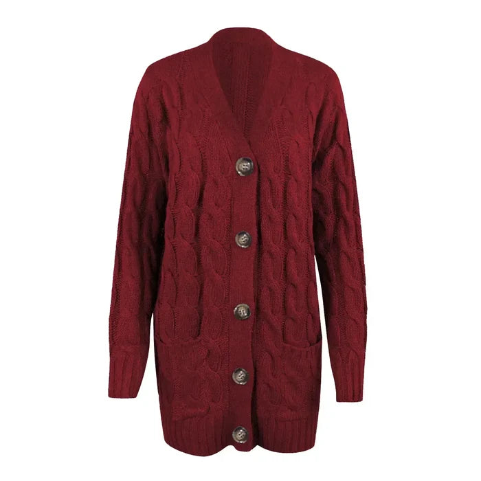 Natalie - Knit Button Cardigan