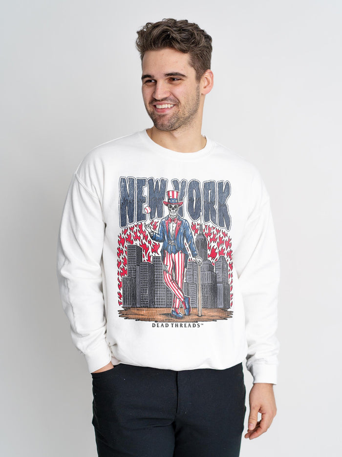NEW YORK "BRONX" BASEBALL CREWNECK SWEATSHIRT – Sweatshirt – Dead Threads Apparel