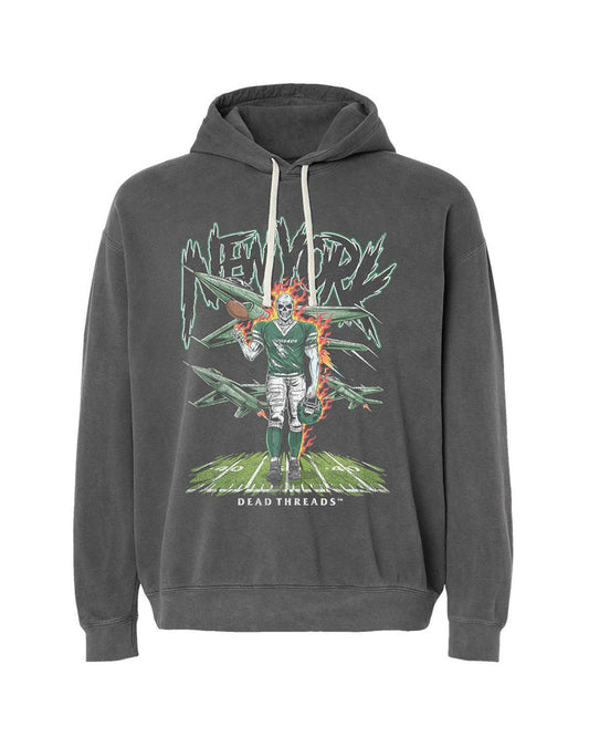 NEW YORK FOOTBALL GREEN - LIGHTWEIGHT HOODIE – Lightweight – Dead Threads Apparel