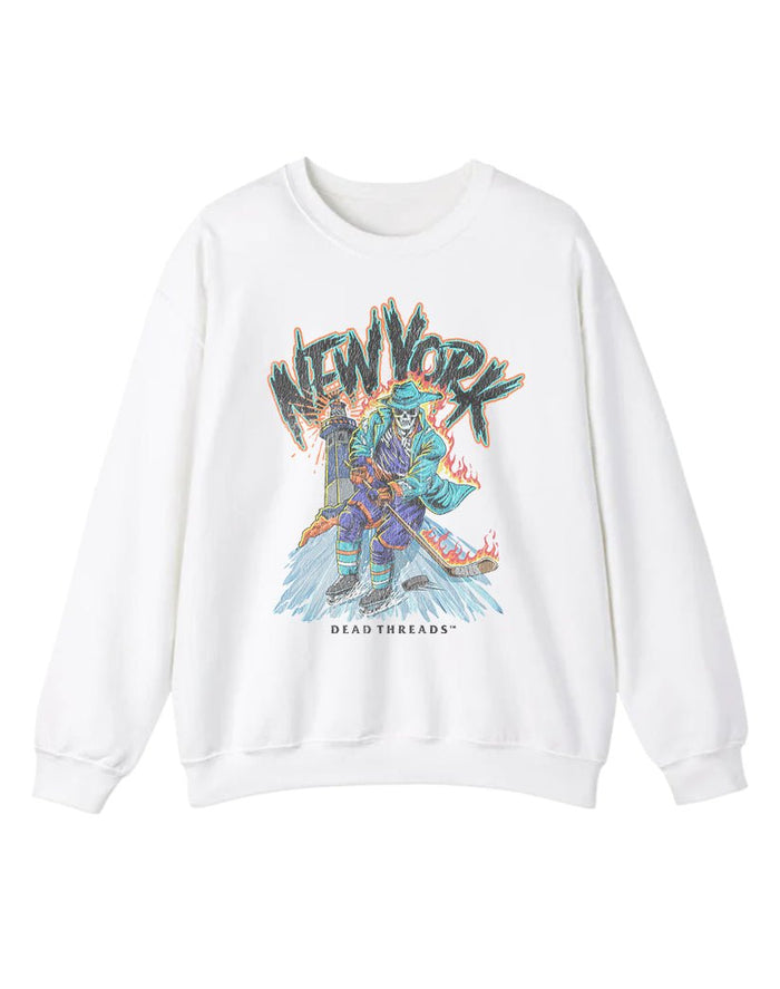 NEW YORK HOCKEY "THE ISLANDER" CREWNECK SWEATSHIRT – Sweatshirt – Dead Threads Apparel