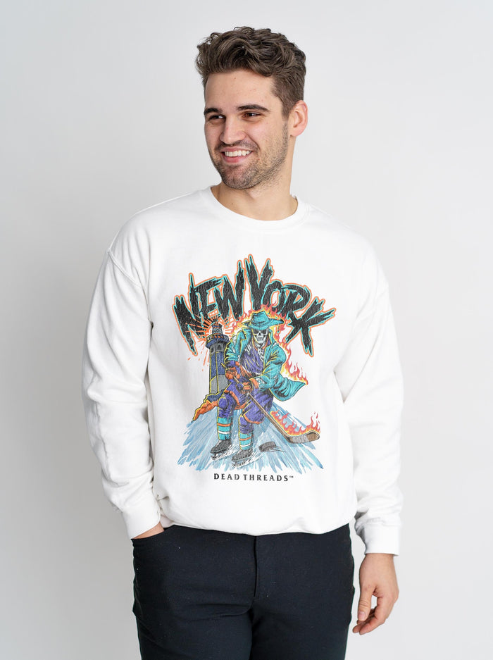 NEW YORK HOCKEY "THE ISLANDER" CREWNECK SWEATSHIRT – Sweatshirt – Dead Threads Apparel