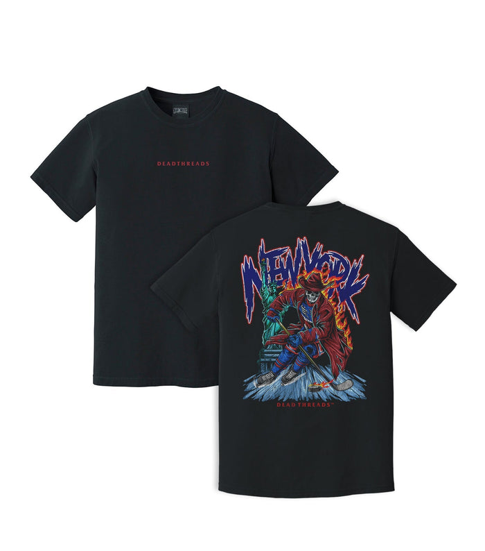 NEW YORK HOCKEY "THE RANGER" - “DT ESSENTIAL" PREMIUM T - SHIRT – T-Shirt – Dead Threads Apparel