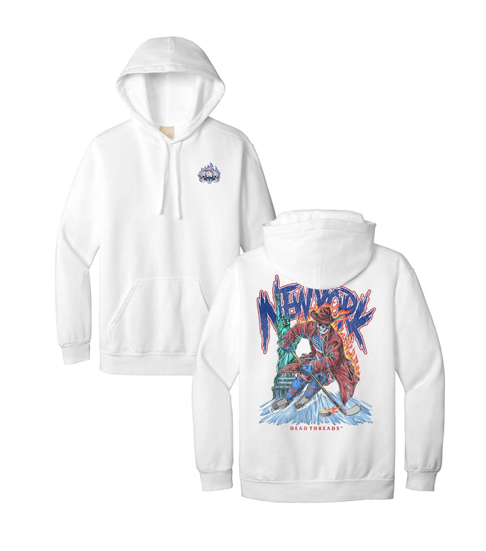NEW YORK HOCKEY "THE RANGER" - HOODIE – Hoodie – Dead Threads Apparel