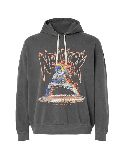 NEW YORK “QUEENS” BASEBALL v2 - LIGHTWEIGHT HOODIE – Lightweight – Dead Threads Apparel