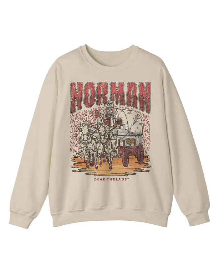 NORMAN BASKETBALL CREWNECK SWEATSHIRT – Sweatshirt – Dead Threads Apparel