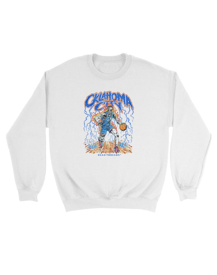 OKLAHOMA CITY BASKETBALL KIDS CREWNECK SWEATSHIRT – Kids clothes – Dead Threads Apparel
