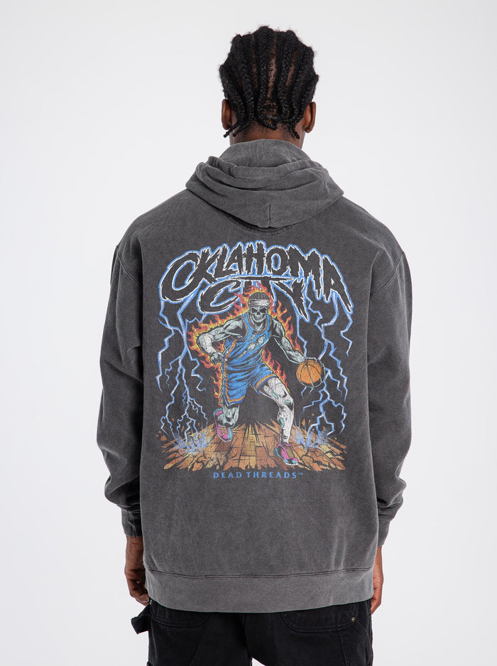 OKLAHOMA CITY "BLUE" BASKETBALL - “DT ESSENTIAL" HOODIE – Hoodie – Dead Threads Apparel