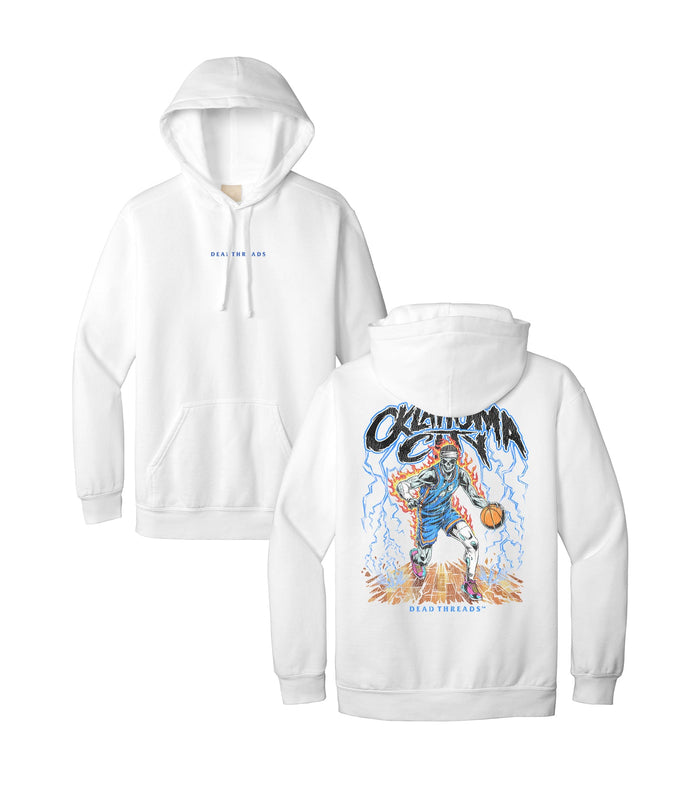 OKLAHOMA CITY "BLUE" BASKETBALL - “DT ESSENTIAL" HOODIE – Hoodie – Dead Threads Apparel