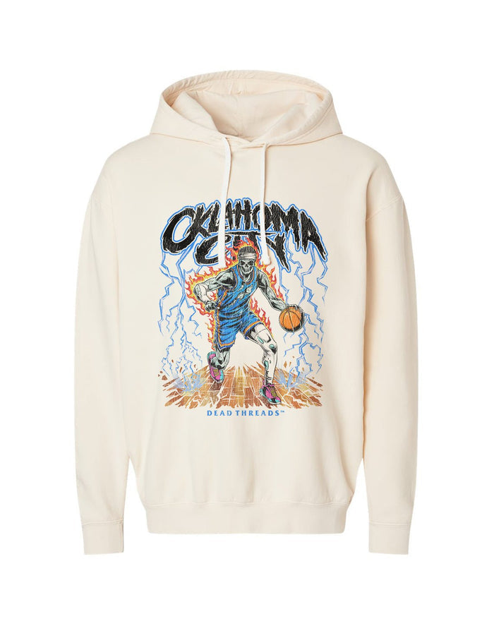 OKLAHOMA CITY "BLUE" BASKETBALL - LIGHTWEIGHT HOODIE – Lightweight – Dead Threads Apparel