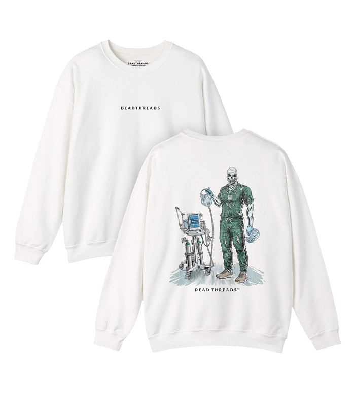 PEEP SHOW (RESPIRATORY THERAPIST, MALE) - “DT ESSENTIAL" CREWNECK SWEATSHIRT – Sweatshirt – Dead Threads Apparel