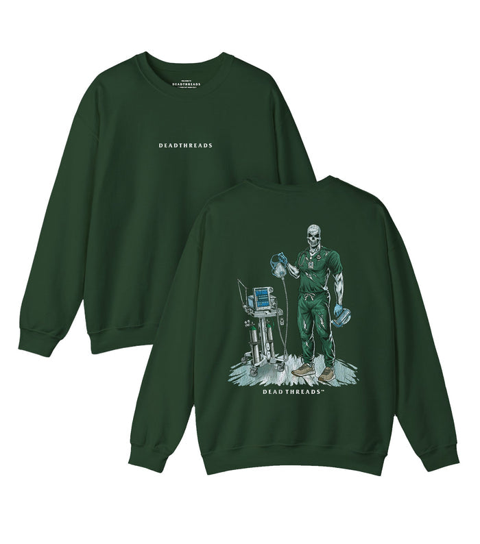 PEEP SHOW (RESPIRATORY THERAPIST, MALE) - “DT ESSENTIAL" CREWNECK SWEATSHIRT – Sweatshirt – Dead Threads Apparel