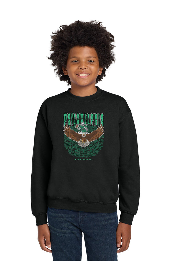 PHILADELPHIA FOOTBALL v1 KIDS CREWNECK SWEATSHIRT – Kids clothes – Dead Threads Apparel