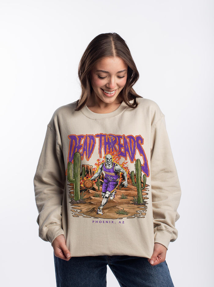 PHOENIX BASKETBALL - CREWNECK SWEATSHIRT – Sweatshirt – Dead Threads Apparel