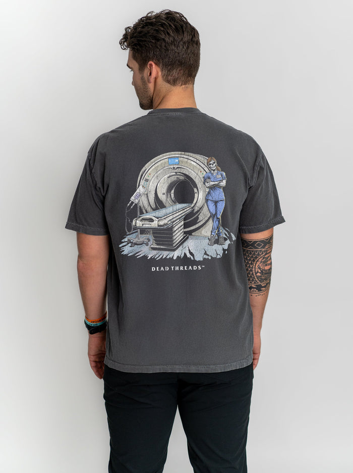 RADIATION REAPER (CT, MALE) - “DT ESSENTIAL" PREMIUM T - SHIRT – T-Shirt – Dead Threads Apparel