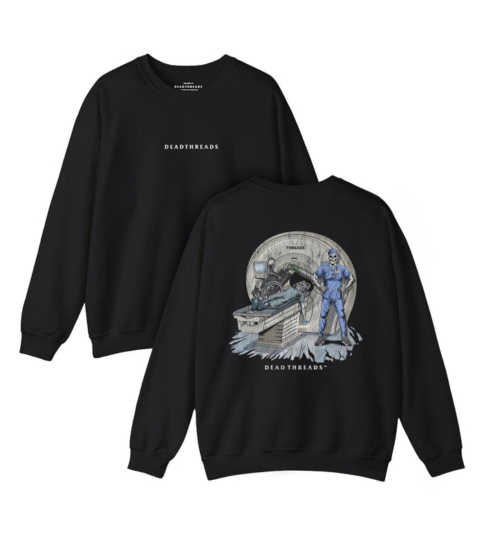 RADIATION REAPER (MRI, MALE) - “DT ESSENTIAL" CREWNECK SWEATSHIRT – Sweatshirt – Dead Threads Apparel