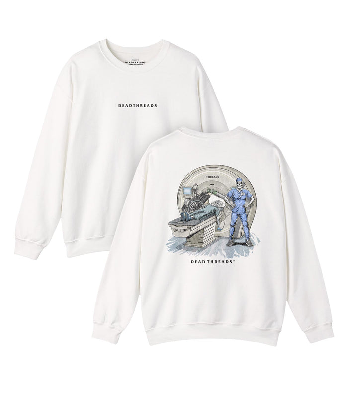RADIATION REAPER (MRI, MALE) - “DT ESSENTIAL" CREWNECK SWEATSHIRT – Sweatshirt – Dead Threads Apparel