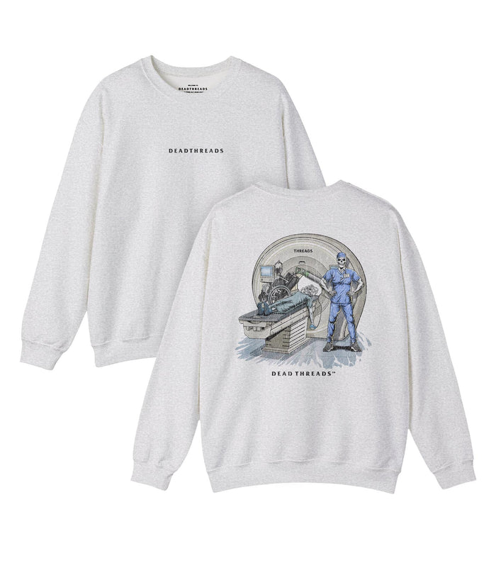 RADIATION REAPER (MRI, MALE) - “DT ESSENTIAL" CREWNECK SWEATSHIRT – Sweatshirt – Dead Threads Apparel