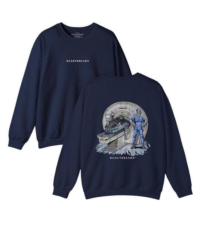 RADIATION REAPER (MRI, MALE) - “DT ESSENTIAL" CREWNECK SWEATSHIRT – Sweatshirt – Dead Threads Apparel