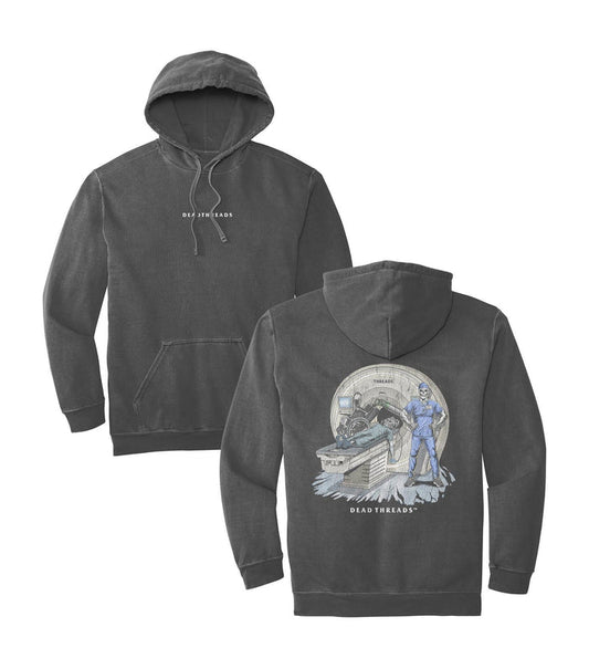 RADIATION REAPER (MRI, MALE) - “DT ESSENTIAL" HOODIE – Hoodie – Dead Threads Apparel