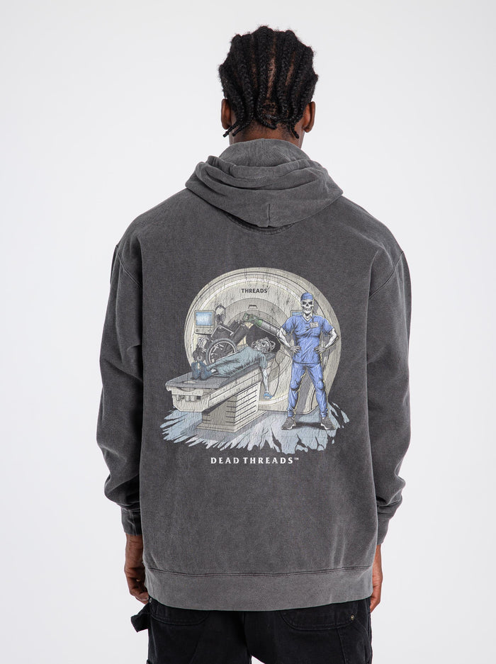 RADIATION REAPER (MRI, MALE) - “DT ESSENTIAL" HOODIE – Hoodie – Dead Threads Apparel