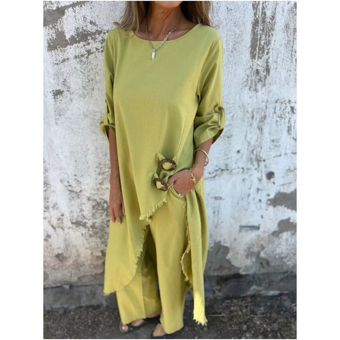 Renata | Effortless Cotton-Linen Pant Set